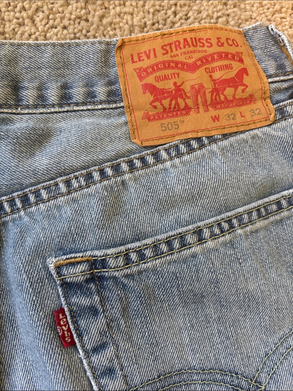 Levi's Men's Bootcut Jeans - Light Blue - Picture 3 of 5